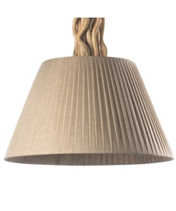 Lampadario "woody" legno e sabbia, e27